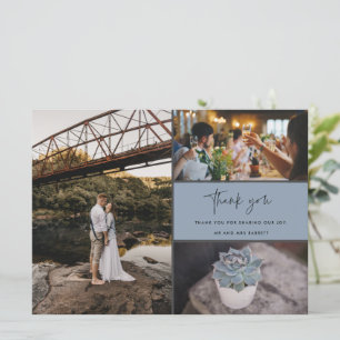 Carte Merci Multi Photo Collage Mariage