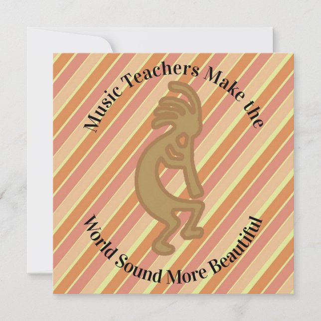 Carte Merci Music Professeur Kokopelli (Devant)