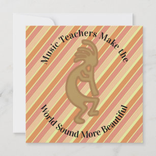 Carte Merci Music Professeur Kokopelli