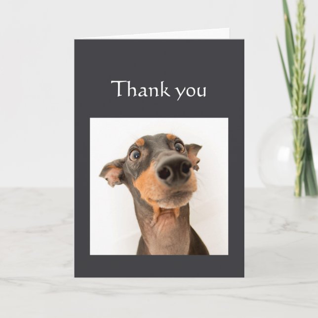 Carte Merci n'aurait pas pu le faire sans Vous Fun Dog (Devant)