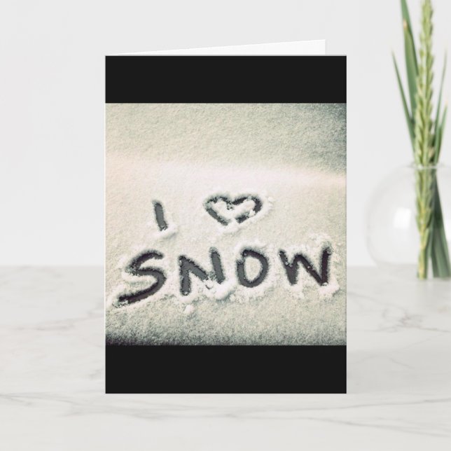 CARTE ***MERCI NOËL*** AIMER LA NEIGE & **VOUS AIMER** (Devant)