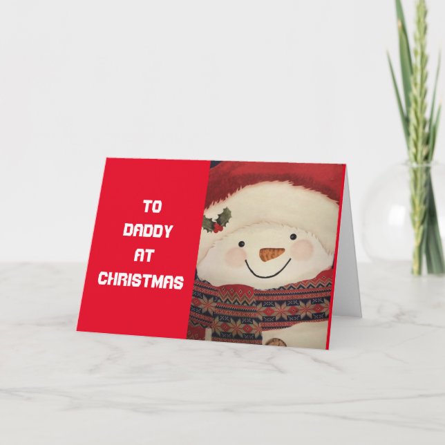 Carte **MERCI NOËL DADDY** en service! (Devant)