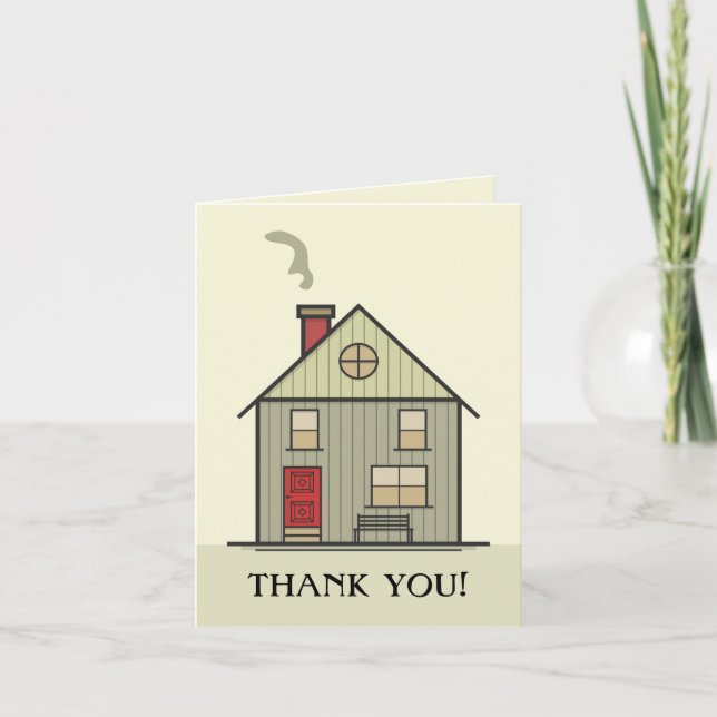 Carte Merci noir à l'intérieur de la nouvelle maison (Devant)