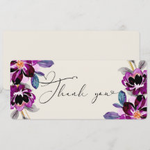 Merci orné de fleurs roses et violettes en forme d