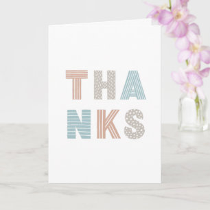 Carte Merci . Pastel mignon minimaliste moderne Thanksgi