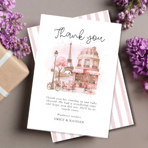 Carte Merci Patisserie Paris Script