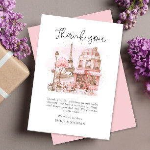 Carte Merci Patisserie Paris Script
