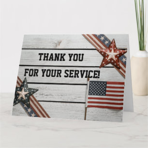Carte Merci patriotique pour servir