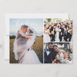 Carte Merci photo moderne de trois mercredis