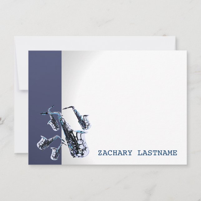 Carte Merci plat saxophone (Devant)