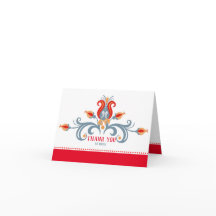 Merci plié d'art populaire scandinave