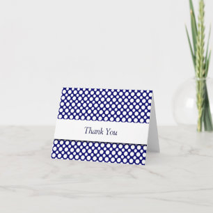 Carte Merci Points Bleus Blancs