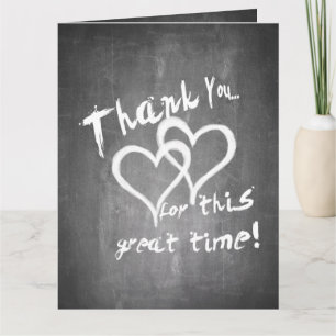 Carte Merci pour ce grand moment sur un tableau à craie