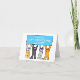 Carte Merci pour de merveilleux soins oculaires