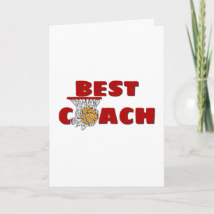 Carte Merci pour entraîneur de basket-ball