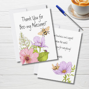 Carte Merci pour être une Abeille Géniale