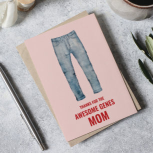 Carte Merci pour la Fête des Mères du Gène génial