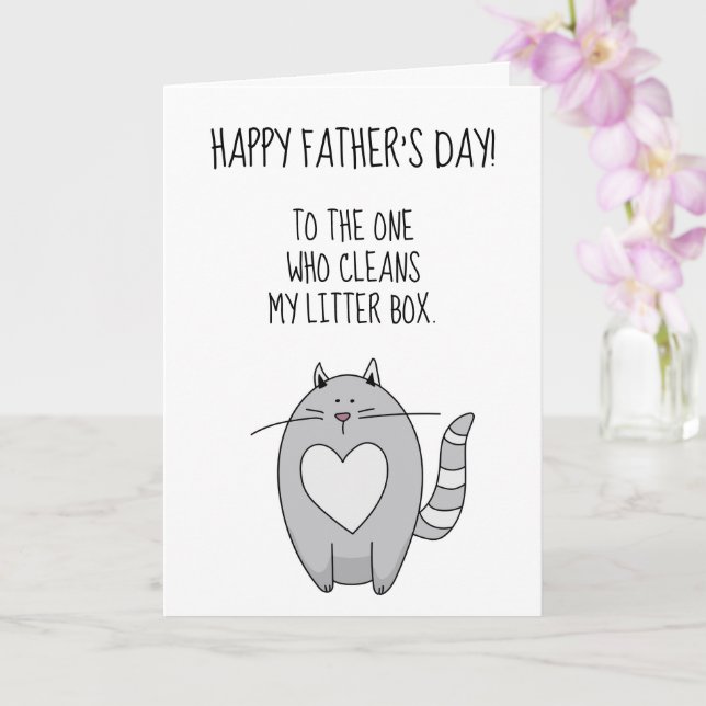 Carte Merci pour le Nettoyage de la Boîte à Litter! (Orchidée)