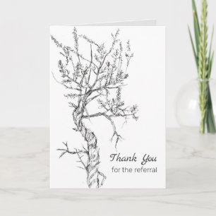 Carte Merci Pour Le Plante Sagebrush De Référence Blanc