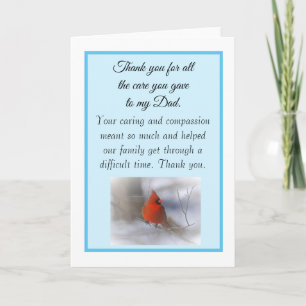 Carte Merci pour prendre soin de mon père Infirmière Doc