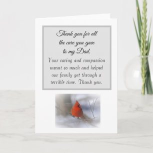 Carte Merci pour prendre soin de mon père Infirmière Doc