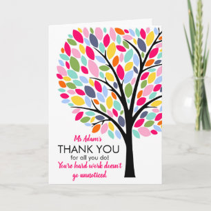 Carte Merci pour tout ce que vous faites.