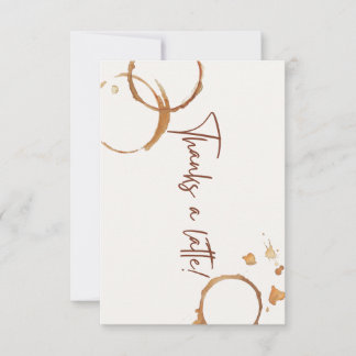 Carte merci pour un latte