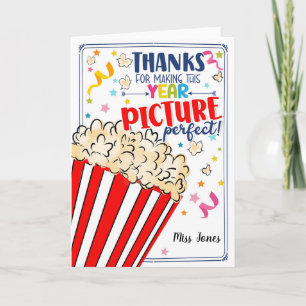 Carte Merci pour une photo parfaite année cadeau enseign