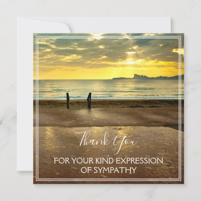 Carte Merci Pour Votre Genre Expression De Sympathie (Devant)