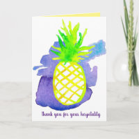Merci Pour Votre Hospitalité Fruits Pinapple