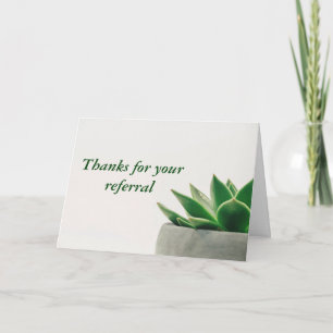 Carte Merci pour votre recommandation Moderne Plante Bus