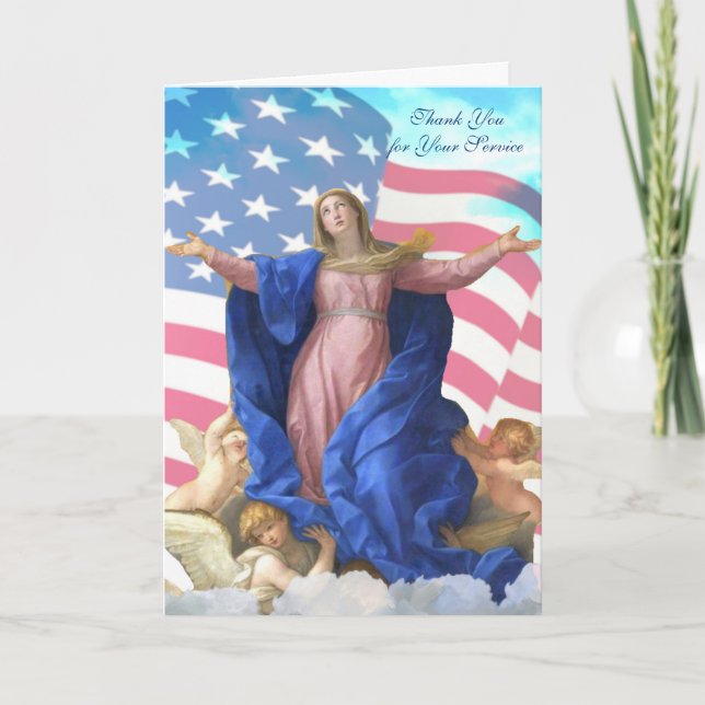 Carte Merci religieux pour votre service catholique (Devant)