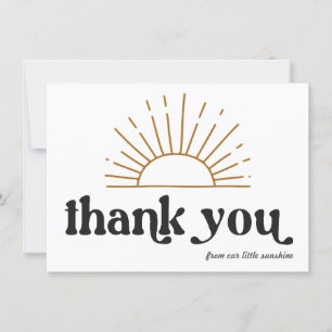 Carte Merci rétro Sunshine