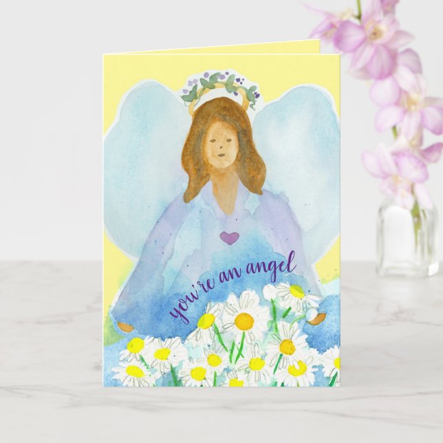 Carte Merci Soins de santé Vous êtes un ange Soins de sa (Orchidée)