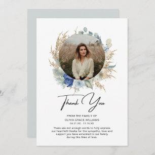 Carte Merci Sympathie Photo Funérailles Bereavement