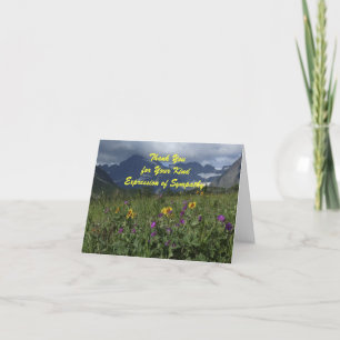 Carte Merci Sympathy Mountain Fleurs sauvages