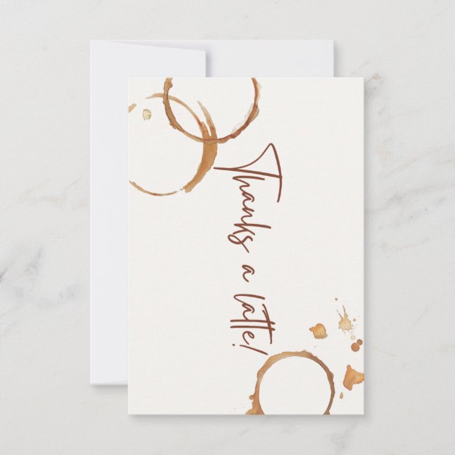 Carte Merci un latte (Devant)