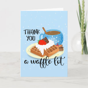 Carte merci un lot de gaufres enseignant cadeau volontai