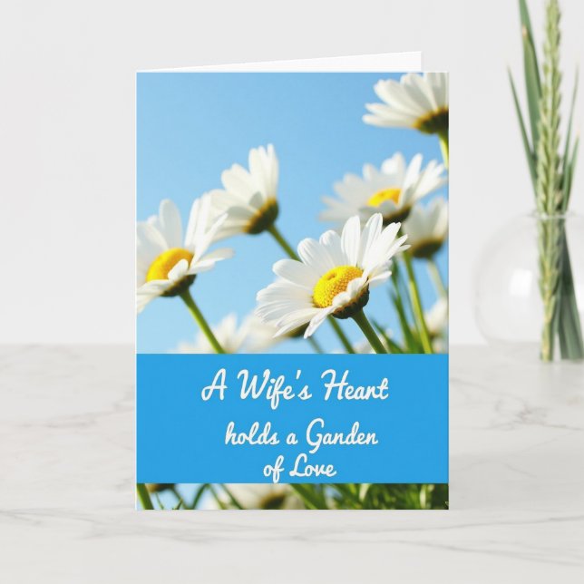 Carte mère Azure Sky Daisies (Devant)