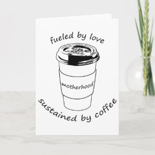 Carte Mère (Carte pour notes blanc) : Love & Café