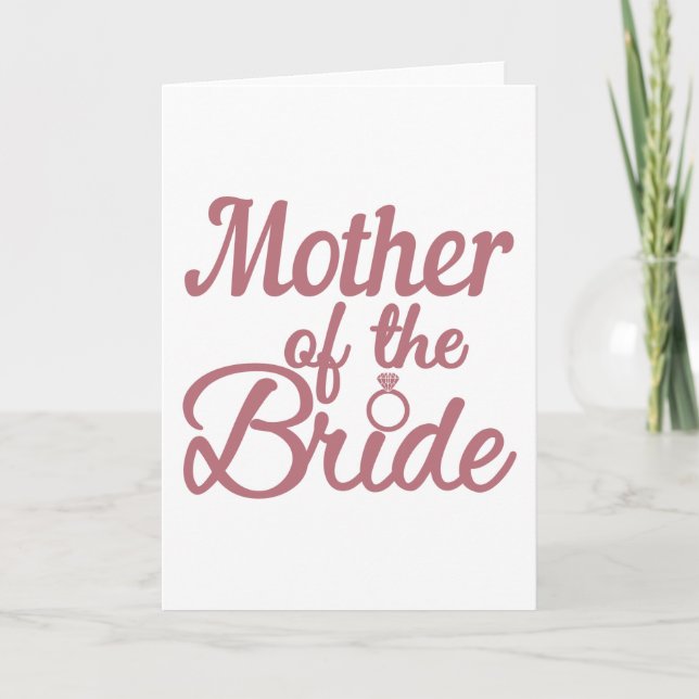Carte Mère De La Famille Mariage Mariée (Devant)