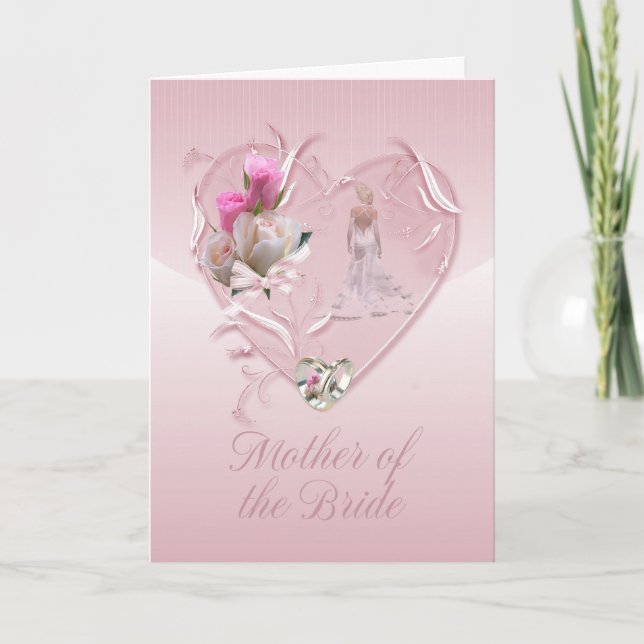Carte Mère De La Mariée Félicitations - Mère De La (Devant)