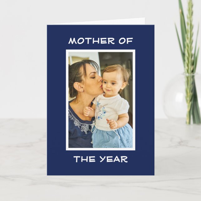 Carte Mère De L'Année Personnalisée Photo Mommy Personna (Devant)