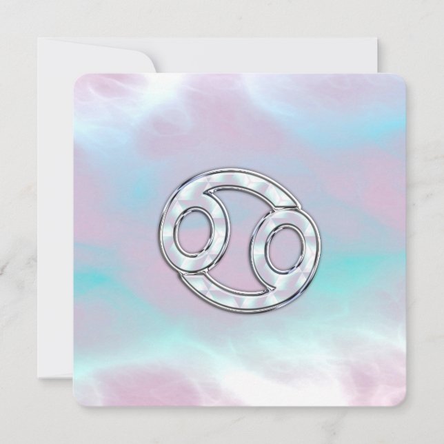 Carte Mère de Pearl Style cancer Zodiac (Devant)