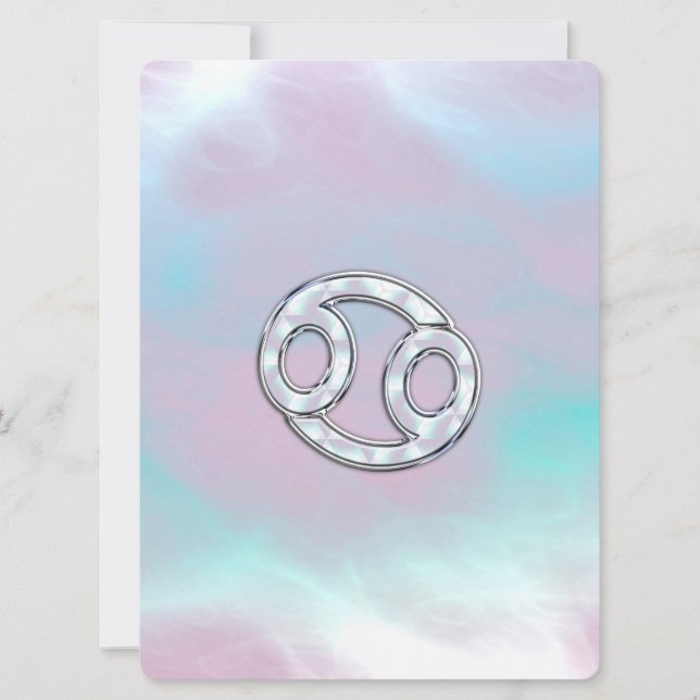 Carte Mère de Pearl Style cancer Zodiac (Devant)