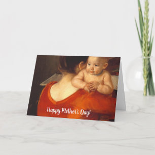 Carte Mère en rouge avec enfant