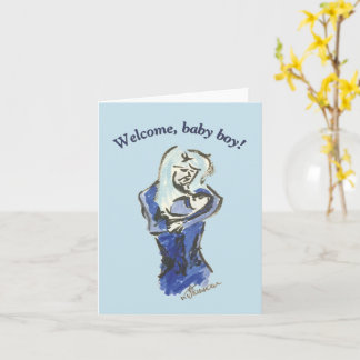 Carte mère et bébé "Baby Boy"