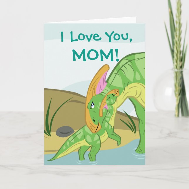 Carte Mère et bébé parasaurolophus (Devant)