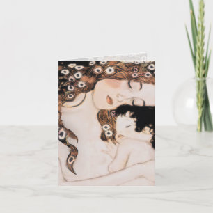 Carte Mère et enfant Gustav Klimt