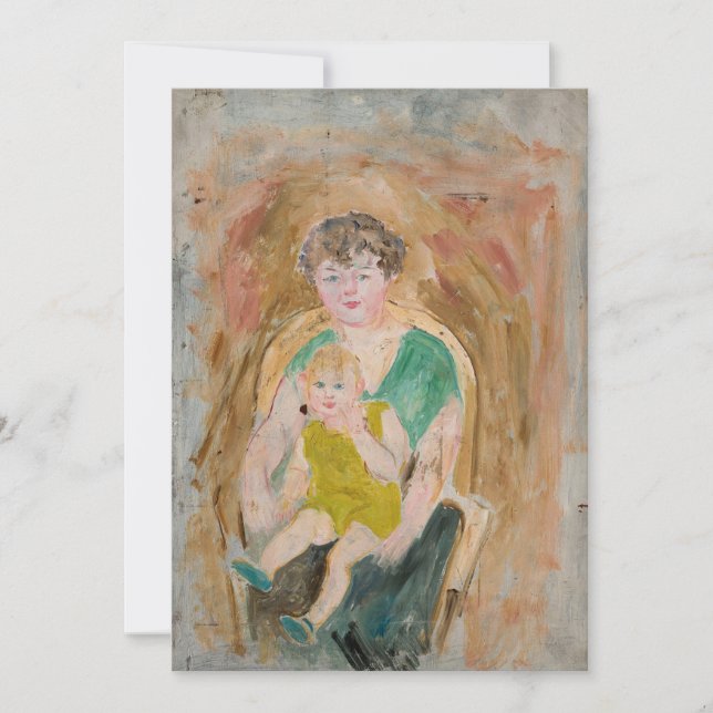 Carte Mère et enfant | Tadeusz Makowski (Devant)